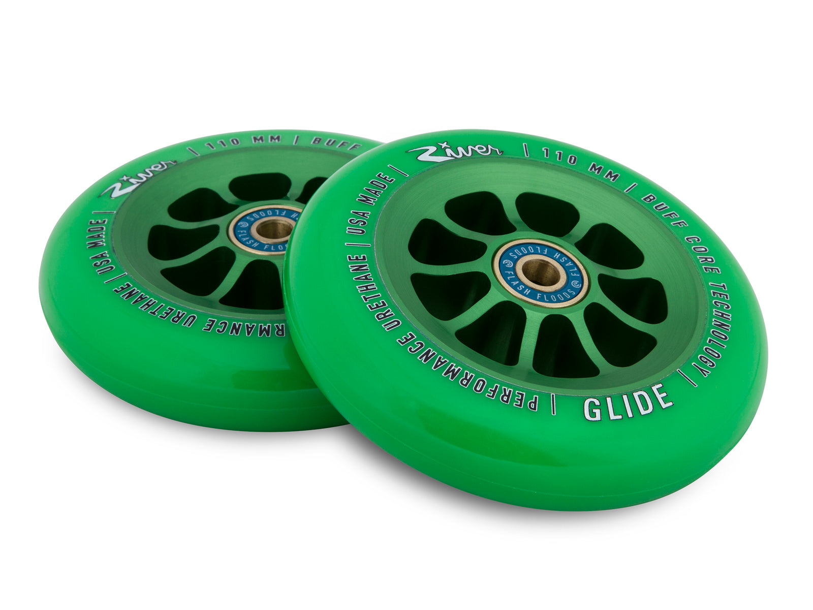 River Glide "Emerald" 110mm Wheels TGE