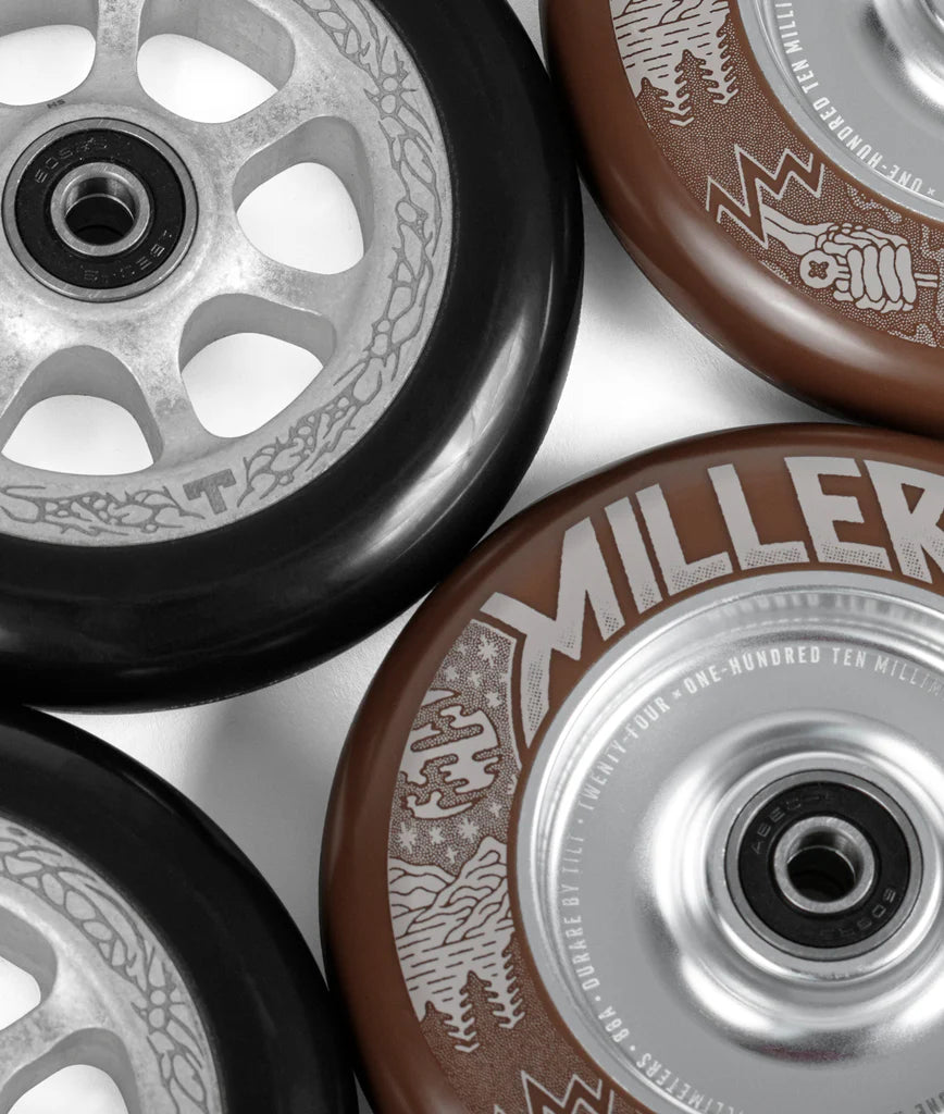 TILT Miller Wheels - Coffee 24 x 110