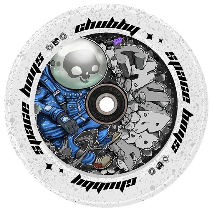 Chubby Spaceboys Astronaut Clear Glitter 110mm Wheels