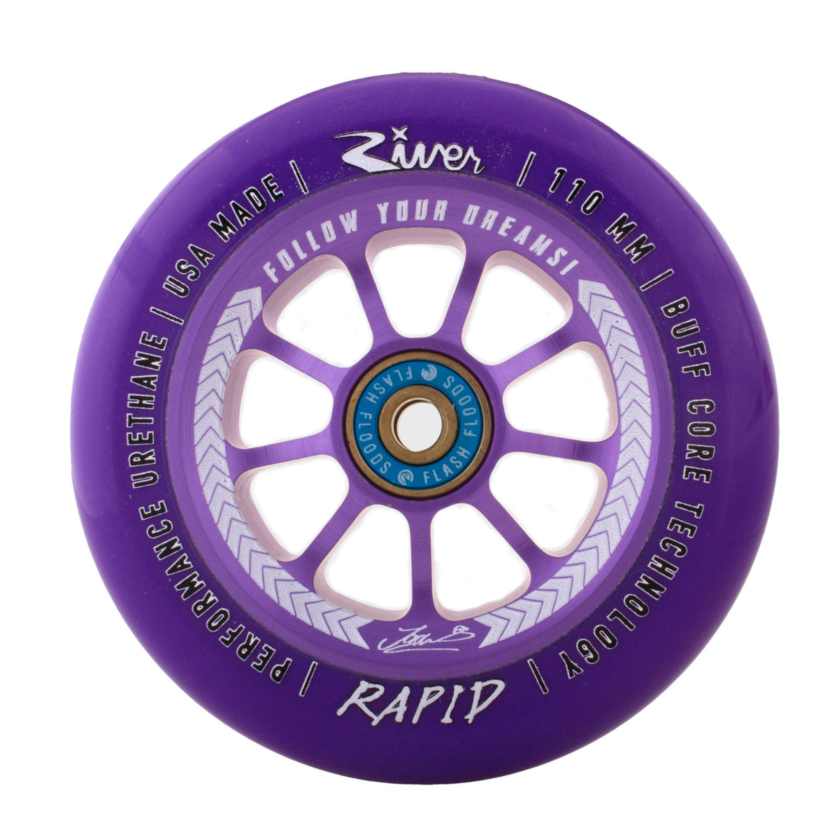 River Wheel Co Dream Catcher Rapid Wheels 110 x 24mm (Jordan Clark Signature)