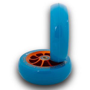 River Wheel Co – “Fireset” Glide 115 x 30 (Blue on Orange)