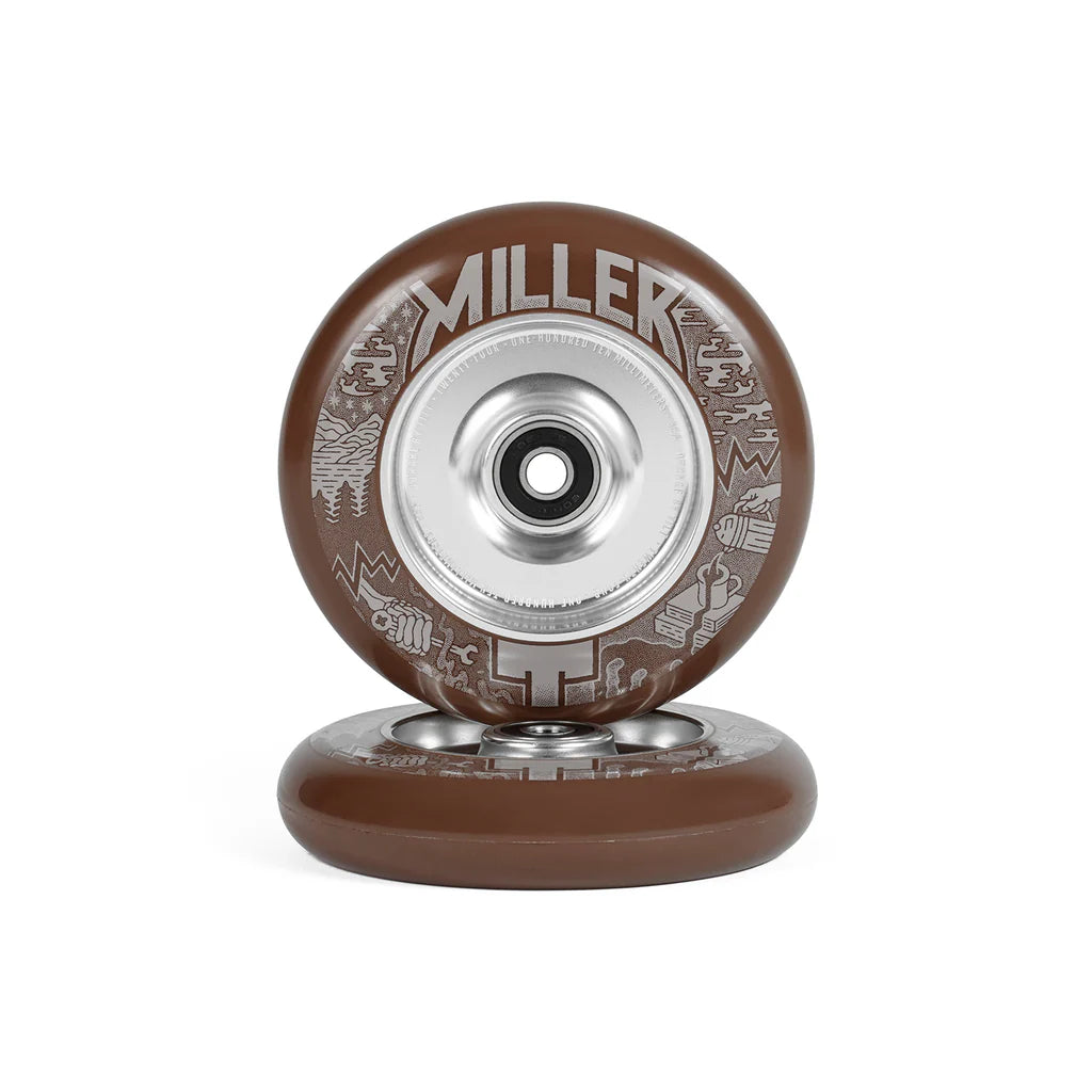 TILT Miller Wheels - Coffee 24 x 110