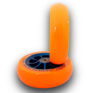 River Wheel Co – “Sunfire” Rapid 115 x 30 (Orange on Blue)