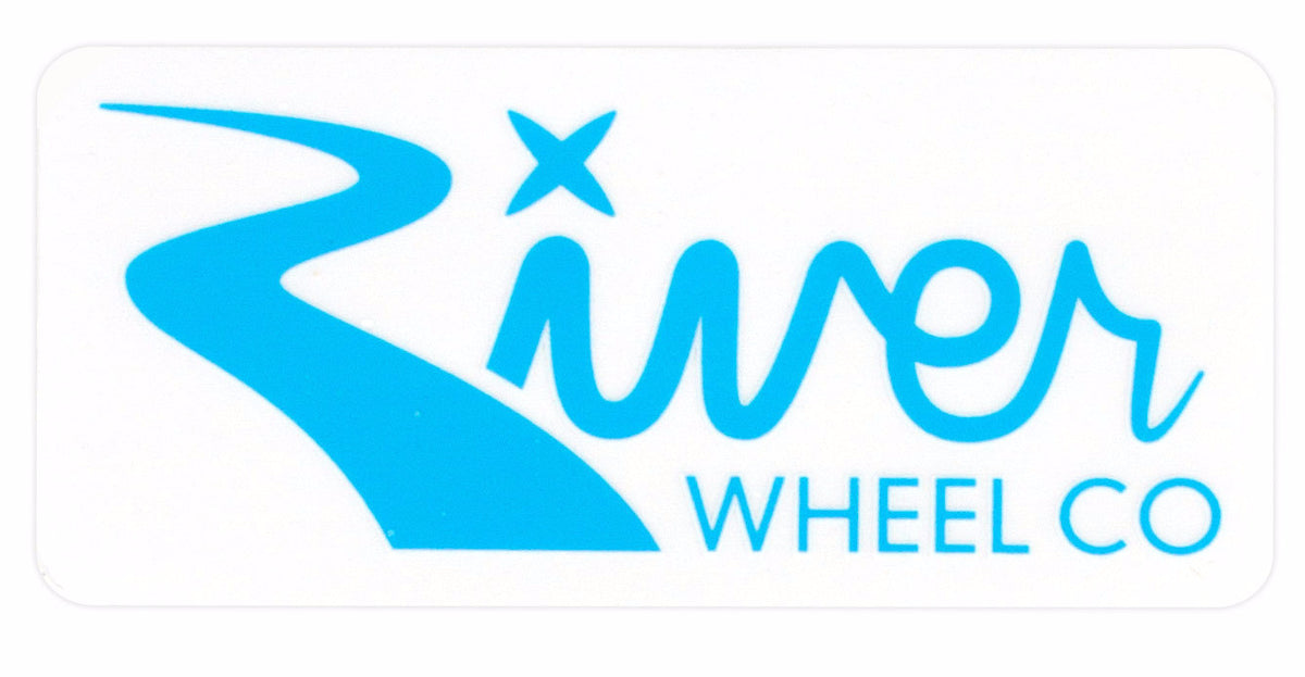 River Wheels Rectangle Sticker Small TGE